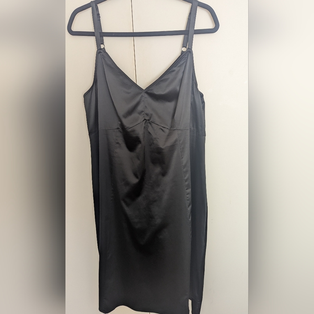 Torrid Sleek Black Midi Dress